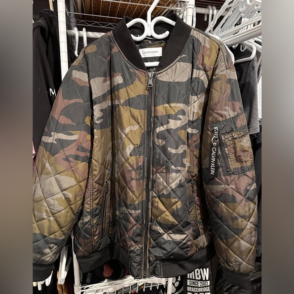 Calvin Klein Camo Bomber Jacket - Picture 2 of 4